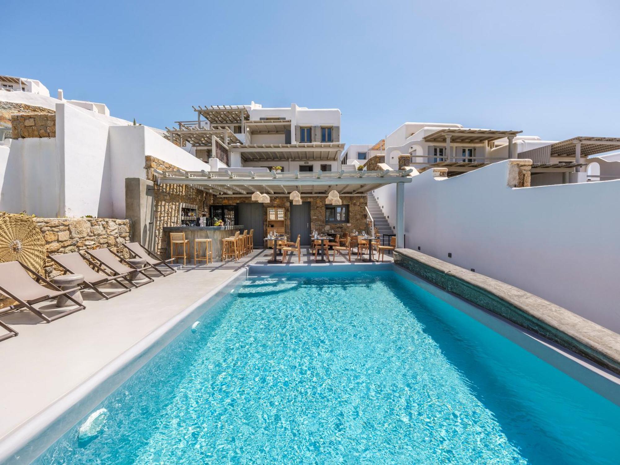 The Mykonist Merchia Beach Villas & Suites Exterior photo