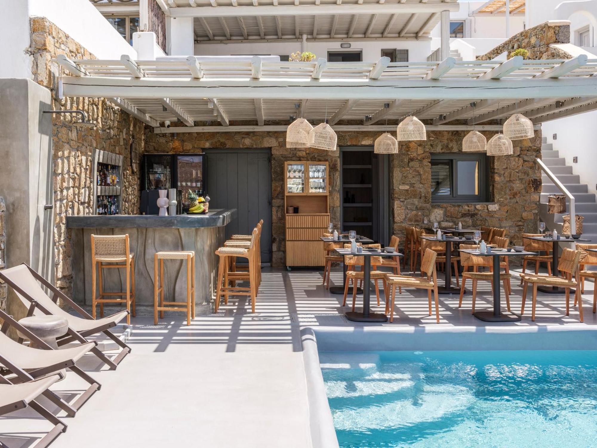 The Mykonist Merchia Beach Villas & Suites Exterior photo